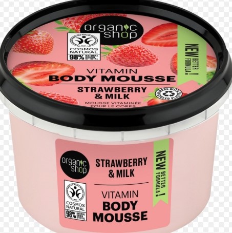 Organic shop crema corpo yogurt e fragola 250 ml