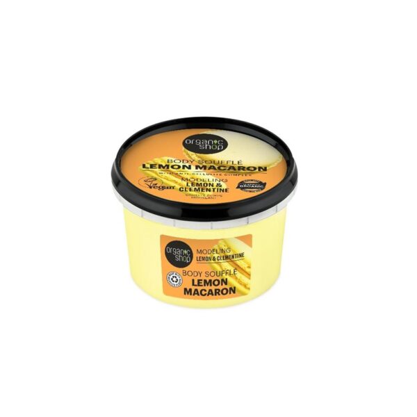 Organic shop body soufflÈ lemon macaron limone e cl 250 ml