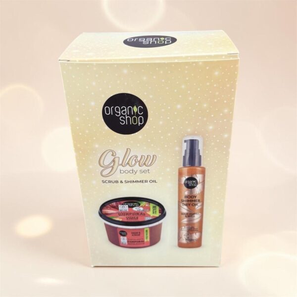 Organic shop cofanetto glow 250ml + 100 ml