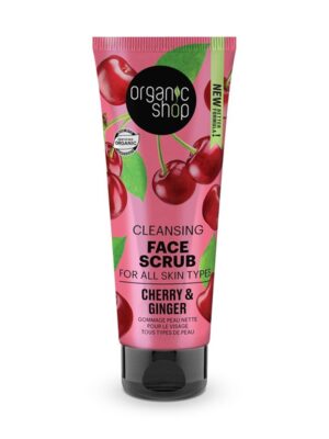 421BD5F5C209F5CC3150948051403B55_ Organic shop scrub viso ciliegie e zenzero 75 ml