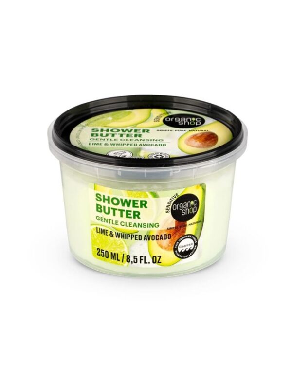 9131EAD3171EC6C29FA572FFEB1A6CD1_ Organic shop burro detergente lime e avocado 250 ml