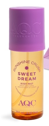 Aqc sweet dream macadamia glow body mist 250 ml