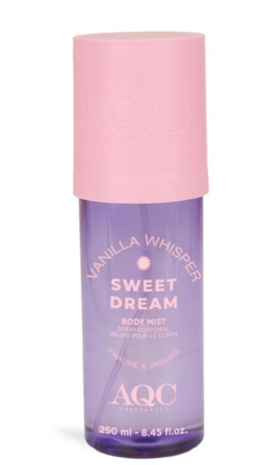 Aqc sweet dream vanilla whisper body mist 250 ml