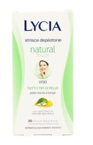 Lycia strisce depilatorie viso natural touch