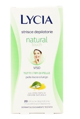 Lycia strisce depilatorie viso natural touch