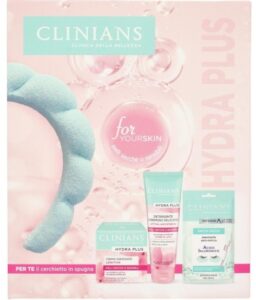Clinians box idratante crema viso-det.cremoso+patch