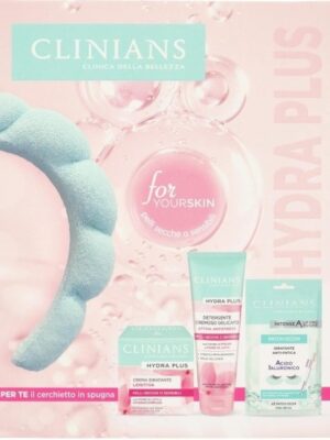 Clinians box idratante crema viso-det.cremoso+patch