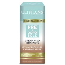 Clinians crema viso idratante pre e dopo sole 50 ml