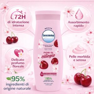 Leocrema crema corpo idratante fiori di ciliegio 250 ml