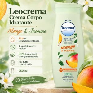 Leocrema crema corpo idratante mango e jasmine 250 ml