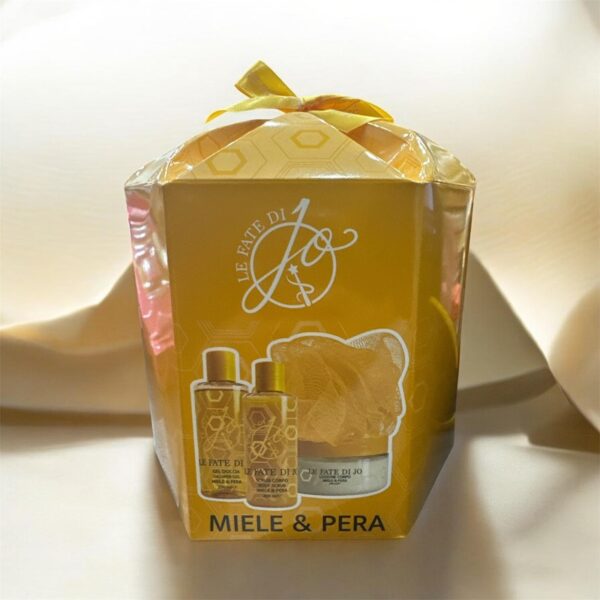 3289D6710B5079B0973720720CD249C0_ Le fate di jo coffret miele & pera 4pz box panettone