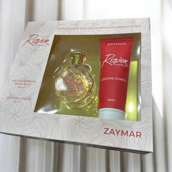470F3B7BC826724A77487743721F30DF_ Zaymar coffret rosier pour elle edp 50 ml + b/l 120 ml