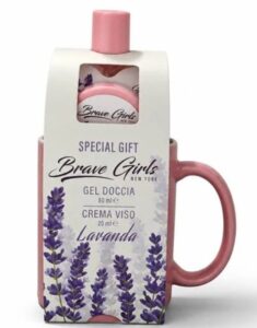 Brave girls coffret s/g 80ml+crema viso 20ml lavanda+tazza