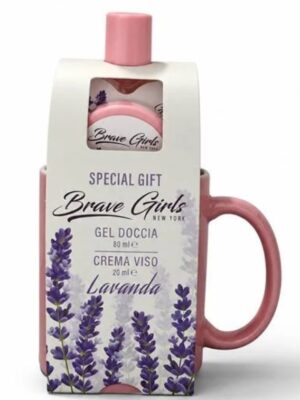 Brave girls coffret s/g 80ml+crema viso 20ml lavanda+tazza