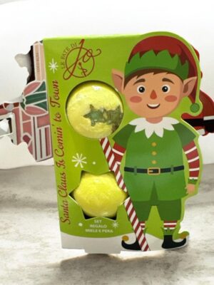 55264EB83EBE50248EA304D42A5BA430_ Le fate di jo santa claus elfo 2 bombe da bagno da 50gr