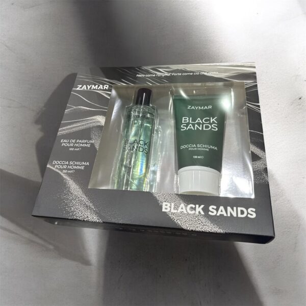 802DFACDE9F216B465FC95DBD25F55DD_ Zaymar coffret black sands pour homme edp 100 ml + s/g 150
