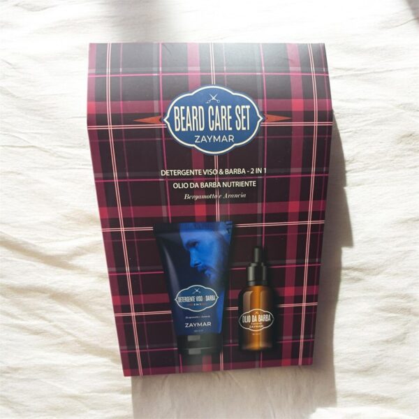 Zaymar coffret beard care set 2pz detergente+olio barba ber