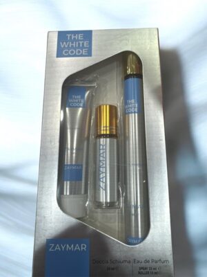 E621077E9367FC325DB38D947AC81B1E_ Zaymar coffret the white code mini to go edp 35ml+roller 10m